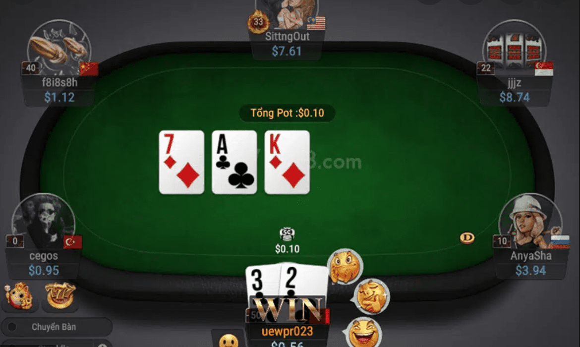 Game bai dau tri Poker online giup an tien that