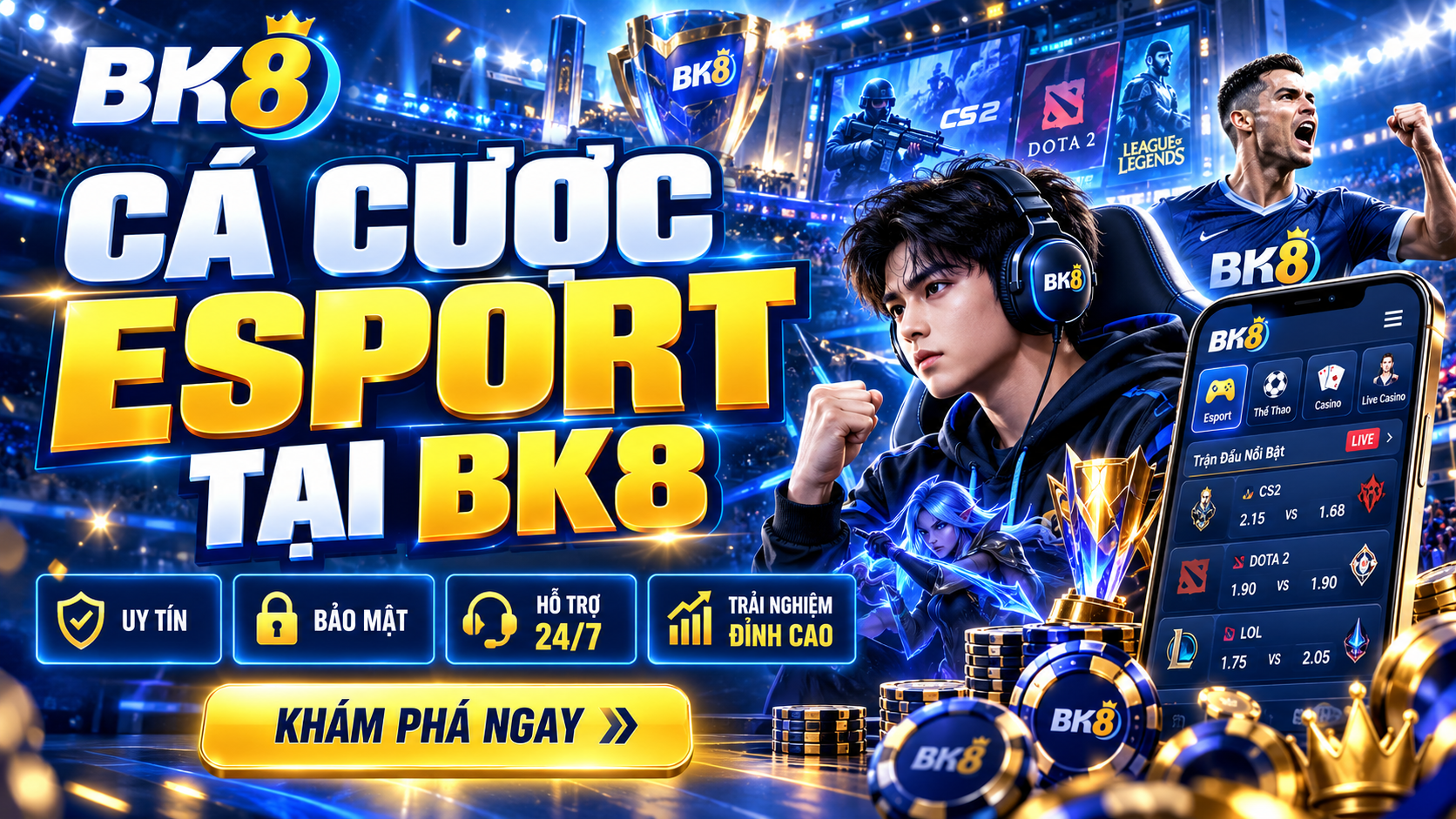 Nắm bắt bản chất của cá cược Esport để tham gia dễ dàng