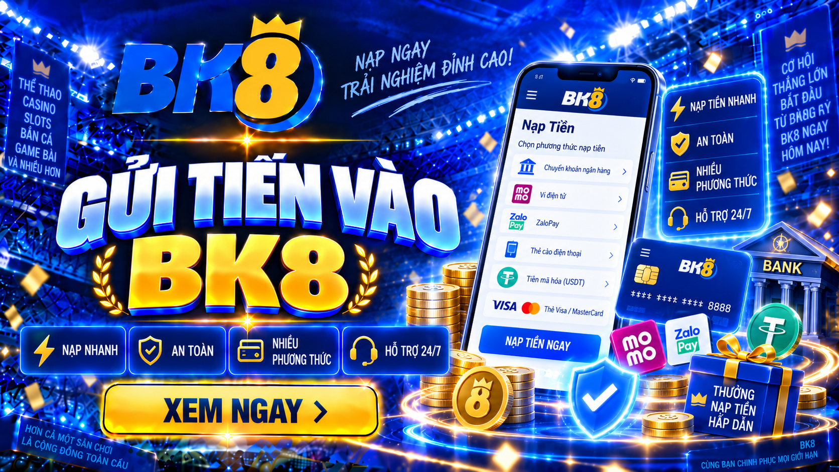 Gửi tiền BK8